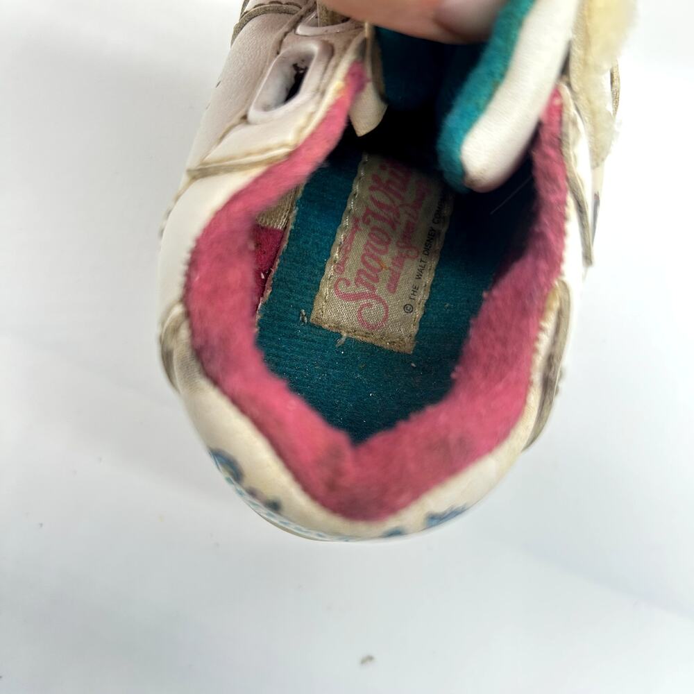 Vintage Snow White Sneakers 90's Y2K Disney Princess Girl Baby Toddler Shoes 4 - Picture 5 of 12